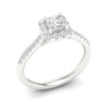 Thumbnail Image 3 of Trouvaille Collection 1 CT. T.W. DeBeers®-Graded Princess-Cut Diamond Frame Engagement Ring in Platinum (F/I1)