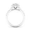 Thumbnail Image 5 of Trouvaille Collection 1-3/4 CT. T.W. DeBeers®-Graded Pear-Shaped Diamond Frame Engagement Ring in Platinum (F/SI2)