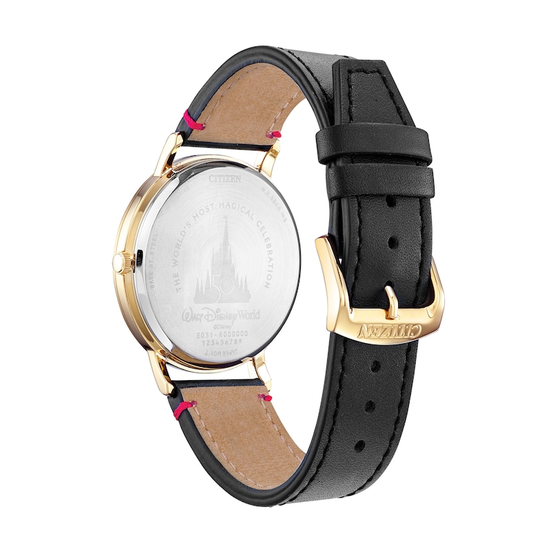 Main Image 3 of Men's Citizen Eco-Drive® Tony Stark Gold-Tone Strap Watch with Black Dial (Model: BM6992-09W)