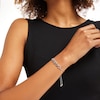 Thumbnail Image 1 of Diamond Accent Alternating Heart Link Bolo Bracelet in Sterling Silver – 9.5"
