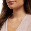 Thumbnail Image 2 of 1/8 CT. T.W. Diamond Pear-Shaped Outline Pendant in Sterling Silver