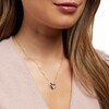 Thumbnail Image 2 of 1/10 CT. T.W. Multi-Diamond Triple Heart Pendant in Sterling Silver