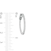Thumbnail Image 3 of 1/2 CT. T.W. Diamond Inside-Out Hoop Earrings in 10K White Gold