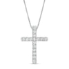 Thumbnail Image 0 of 1/2 CT. T.W. Certified Lab-Created Diamond Cross Pendant in 14K White Gold (F/SI2)