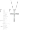 Thumbnail Image 4 of 1/2 CT. T.W. Certified Lab-Grown Diamond Cross Pendant in 14K White Gold (F/SI2)