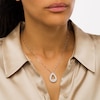 Thumbnail Image 2 of 1 CT. T.W. Certified Lab-Grown Diamond Open Teardrop Pendant in 14K White Gold (F/SI2)