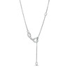 Thumbnail Image 3 of 1 CT. T.W. Certified Lab-Grown Diamond Open Teardrop Pendant in 14K White Gold (F/SI2)