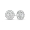 Thumbnail Image 0 of 5/8 CT. T.W. Certified Lab-Created Diamond Frame Stud Earrings in 14K White Gold (F/SI2)