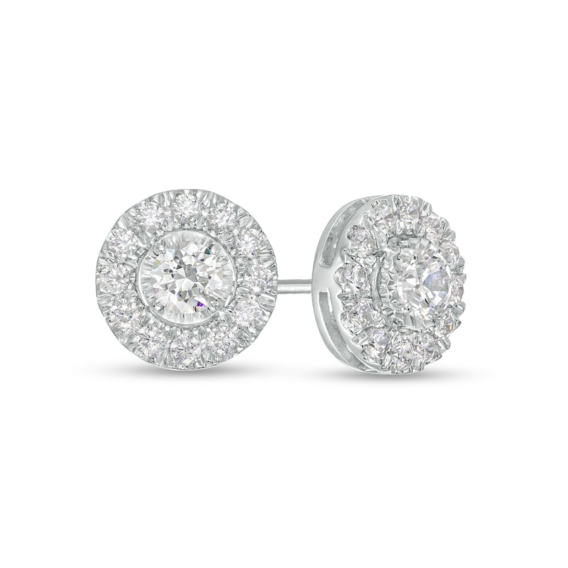 Zales 1 Ct. T.W. Certified Diamond Solitaire Stud Earrings