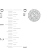 Thumbnail Image 3 of 5/8 CT. T.W. Certified Lab-Grown Diamond Frame Stud Earrings in 14K White Gold (F/SI2)