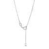 Thumbnail Image 2 of 1/2 CT. T.W. Certified Lab-Created Diamond Cushion Frame Drop Pendant in 14K White Gold (F/SI2)