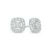 Thumbnail Image 0 of 5/8 CT. T.W. Certified Lab-Created Diamond Cushion Frame Stud Earrings in 14K White Gold (F/SI2)