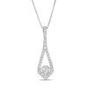 Thumbnail Image 0 of 1/2 CT. T.W. Certified Lab-Created Diamond Teardrop Pendant in 14K White Gold (F/SI2)
