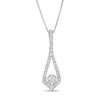Thumbnail Image 1 of 1/2 CT. T.W. Certified Lab-Grown Diamond Teardrop Pendant in 14K White Gold (F/SI2)