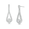 Thumbnail Image 0 of 1 CT. T.W. Certified Lab-Created Diamond Teardrop Earrings in 14K White Gold (F/SI2)