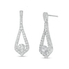 Thumbnail Image 1 of 1 CT. T.W. Certified Lab-Grown Diamond Teardrop Earrings in 14K White Gold (F/SI2)
