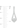Thumbnail Image 2 of 1 CT. T.W. Certified Lab-Created Diamond Teardrop Earrings in 14K White Gold (F/SI2)