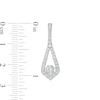 Thumbnail Image 3 of 1 CT. T.W. Certified Lab-Grown Diamond Teardrop Earrings in 14K White Gold (F/SI2)