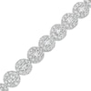 Thumbnail Image 1 of 7 CT. T.W. Certified Lab-Grown Diamond Frame Line Bracelet in 14K White Gold (F/SI2) - 7.25"