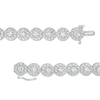 Thumbnail Image 2 of 7 CT. T.W. Certified Lab-Created Diamond Frame Line Bracelet in 14K White Gold (F/SI2) - 7.25"