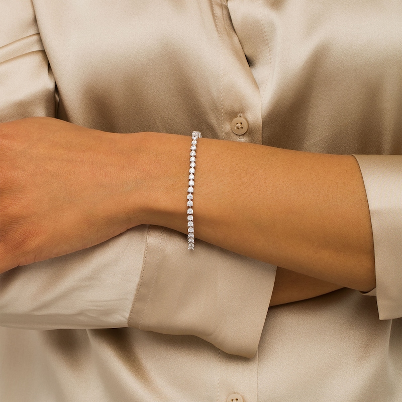 Main Image 2 of 5 CT. T.W. Certified Lab-Grown Diamond Tennis Bracelet in 14K White Gold (F/SI2) - 7.25"