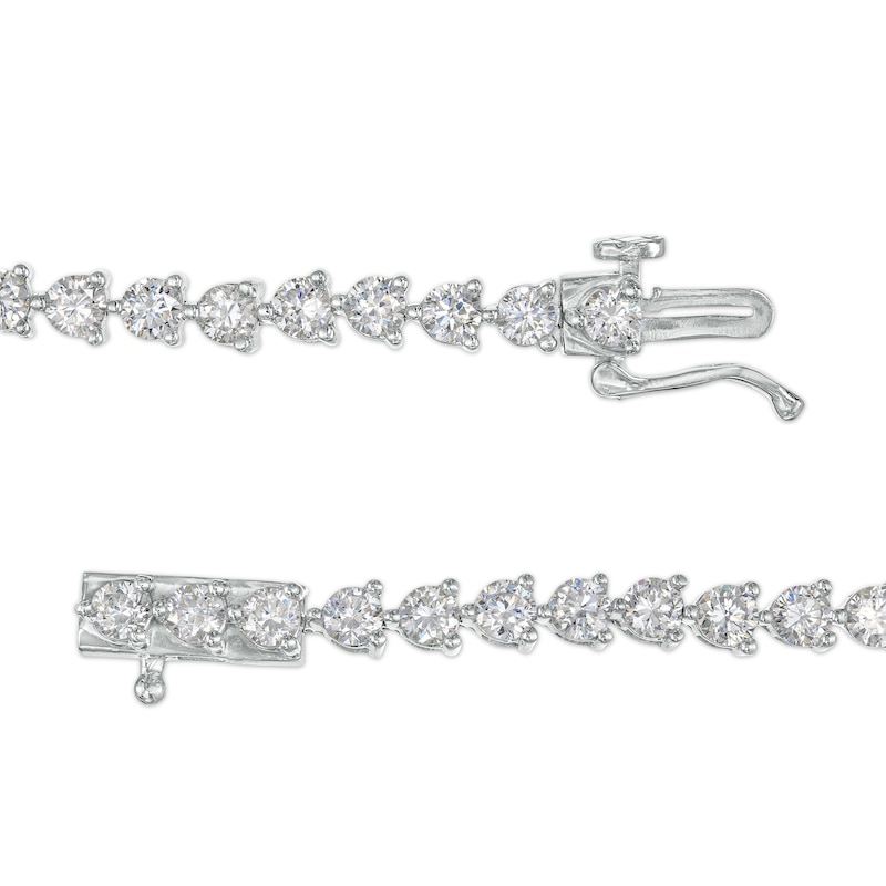 Main Image 3 of 5 CT. T.W. Certified Lab-Grown Diamond Tennis Bracelet in 14K White Gold (F/SI2) - 7.25"