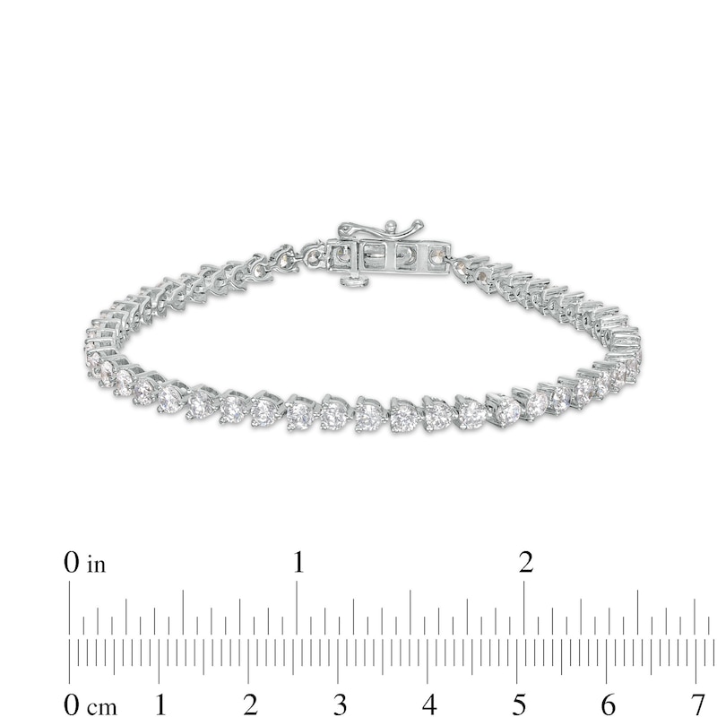 Main Image 4 of 5 CT. T.W. Certified Lab-Grown Diamond Tennis Bracelet in 14K White Gold (F/SI2) - 7.25"