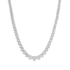 Thumbnail Image 1 of 3 CT. T.W. Certified Lab-Grown Diamond Journey Necklace in 14K White Gold (F/SI2)