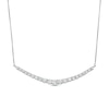 Thumbnail Image 1 of 2 CT. T.W. Certified Lab-Grown Diamond Journey Necklace in 14K White Gold (F/SI2)