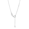 Thumbnail Image 3 of 2 CT. T.W. Certified Lab-Grown Diamond Journey Necklace in 14K White Gold (F/SI2)