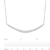 Thumbnail Image 4 of 2 CT. T.W. Certified Lab-Grown Diamond Journey Necklace in 14K White Gold (F/SI2)