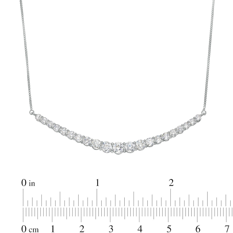Zales 1/4 Ct. T.W. Diamond V Necklace in 14K Gold (I/Si2) - 16