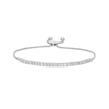 Thumbnail Image 1 of 1 CT. T.W. Certified Lab-Grown Diamond Tennis-Style Bolo Bracelet in 14K White Gold (F/SI2) - 8.0"