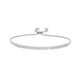 1 CT. T.W. Certified Lab-Created Diamond Tennis-Style Bolo Bracelet in 14K White Gold (F/SI2) - 8.0&quot;