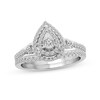 Thumbnail Image 1 of 1/2 CT. T.W. Diamond Double Pear-Shaped Frame Bridal Set in 10K White Gold