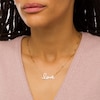 Thumbnail Image 2 of Cursive "love" Necklace in 10K Gold