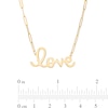 Thumbnail Image 4 of Cursive "love" Necklace in 10K Gold