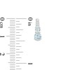 Thumbnail Image 3 of Aquamarine and White Lab-Created Sapphire Graduated Tier Drop Pendant and Drop Earrings Set in Sterling Silver