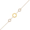 Thumbnail Image 1 of 1/5 CT. T.W. Diamond Hexagon Station Bracelet in 10K Gold