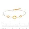 Thumbnail Image 4 of 1/5 CT. T.W. Diamond Hexagon Station Bracelet in 10K Gold
