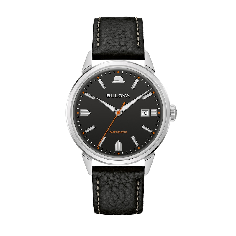 Main Image 1 of Men's Bulova Frank Sinatra 'Summer Wind' Collection Strap Watch with Black Dial (Model: 96B381)