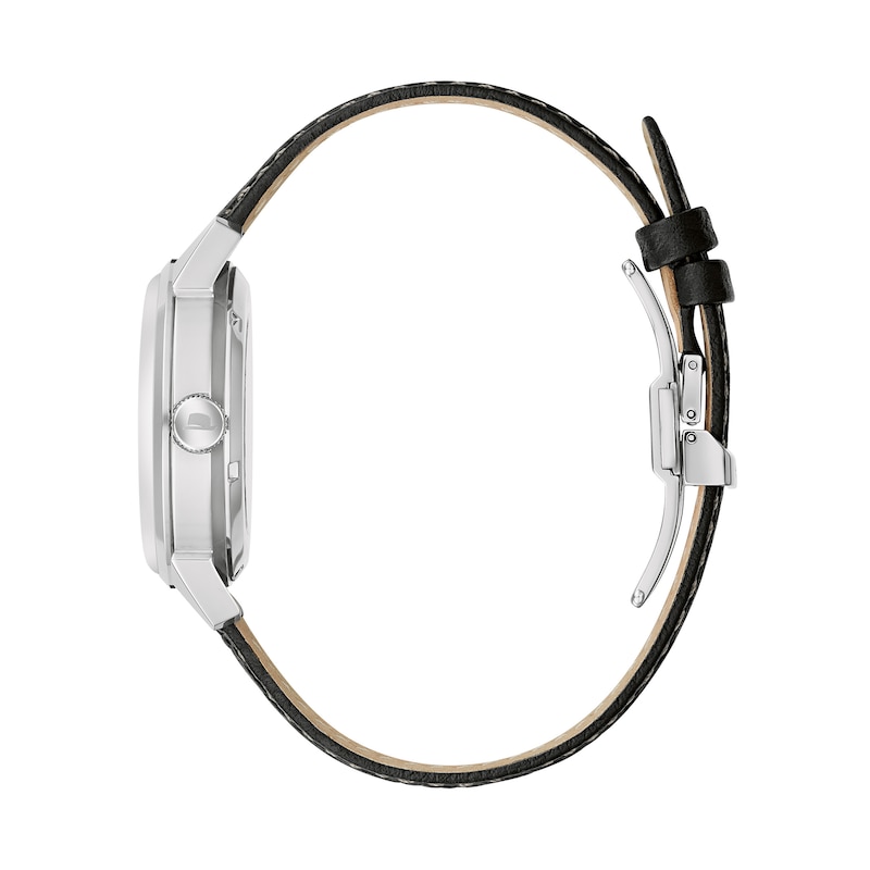Main Image 2 of Men's Bulova Frank Sinatra 'Summer Wind' Collection Strap Watch with Black Dial (Model: 96B381)