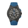 Thumbnail Image 1 of Men's Bulova Maquina Black IP Chronograph Blue Strap Watch with Black Dial (Model: 98B380)