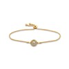 Thumbnail Image 1 of 1/4 CT. T.W. Diamond Double Circle Bolo Bracelet in 10K Gold – 9.5"