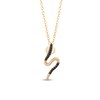 Thumbnail Image 1 of Enchanted Disney Villains Jafar 1/10 CT. T.W. Black Diamond Snake Pendant in 10K Gold – 19"