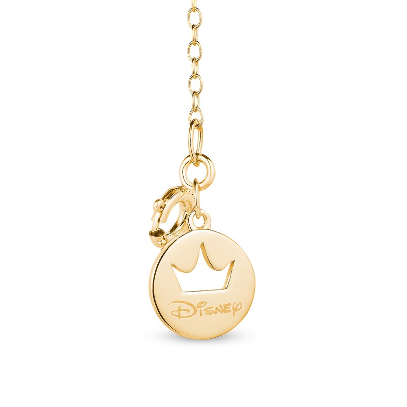 Main Image 2 of Enchanted Disney Villains Jafar 1/10 CT. T.W. Black Diamond Snake Pendant in 10K Gold – 19"