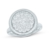 Thumbnail Image 1 of 1 CT. T.W. Composite Diamond Textured Frame Ring in 14K White Gold