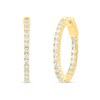 Thumbnail Image 1 of 2-1/4 CT. T.W. Diamond Inside-Out Hoop Earrings in 14K Gold