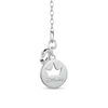 Thumbnail Image 2 of Enchanted Disney Villains Maleficent Black Quartz and 1/5 CT. T.W. Diamond Heart Pendant in Sterling Silver - 19"