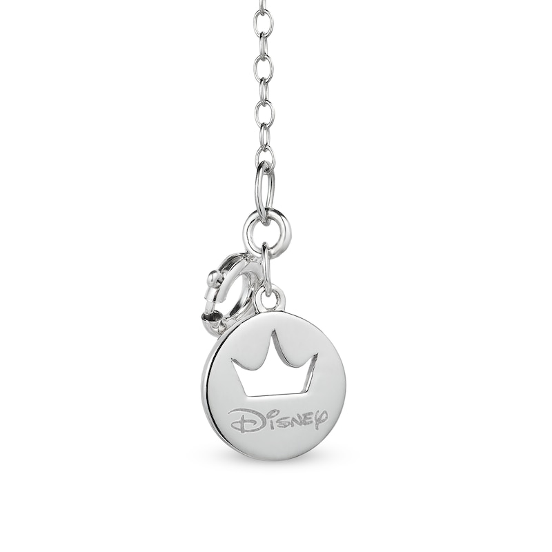 Main Image 4 of Enchanted Disney Belle Diamond Accent Rose Key Pendant and Stud Earrings Set in Sterling Silver and 10K Rose Gold – 19"